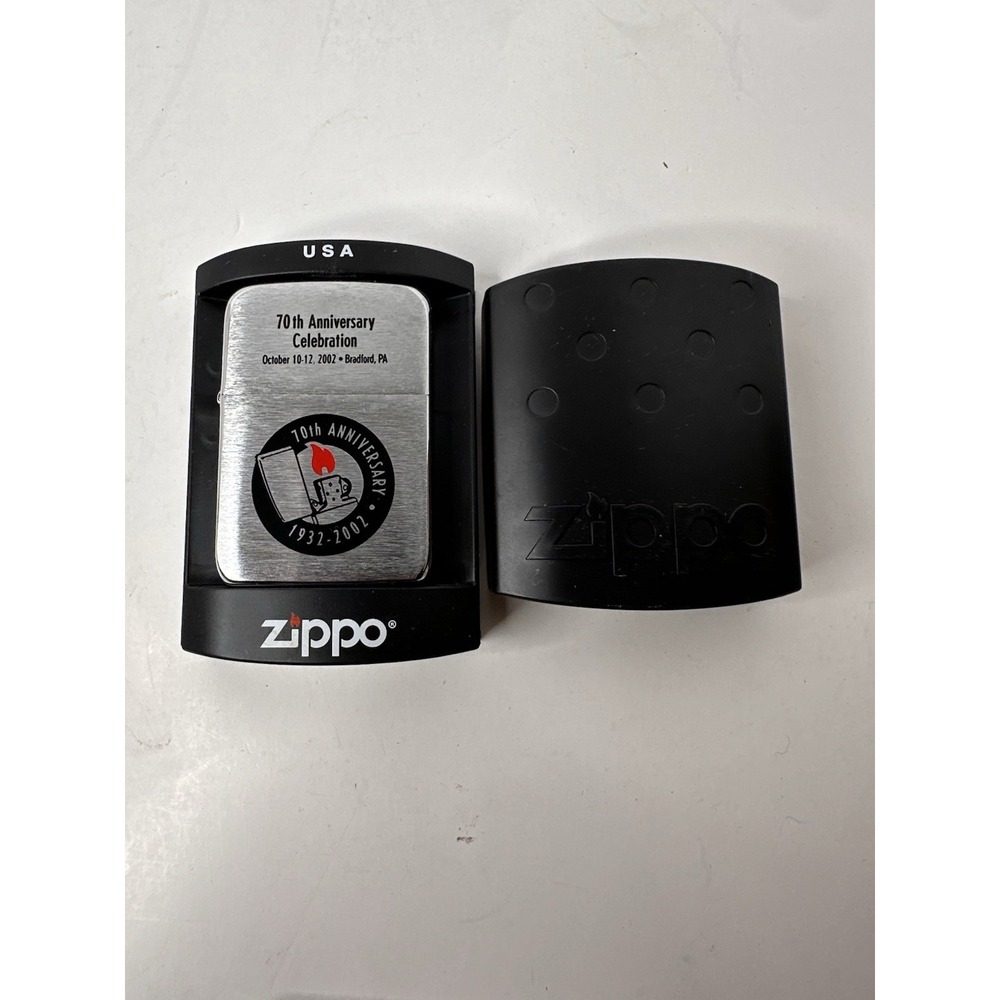 ZIPPO 2002 70TH Anniversary Sales Meeting Zippo Lighter Mint Employee ONLY Rare